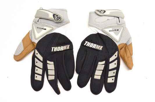 Thor 1814-20-02 Small Black White Core Gloves NOS