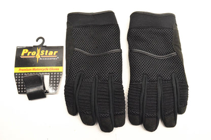 Pro Star 74-79115 Medium Black Racing Gloves NOS