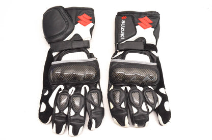 New OEM Suzuki 99950-17203-SML Small Black And Grey Tech II Gloves NOS
