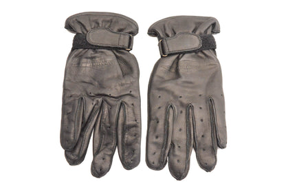 New OEM Suzuki Medium Black Leather Boulevard Gloves NOS