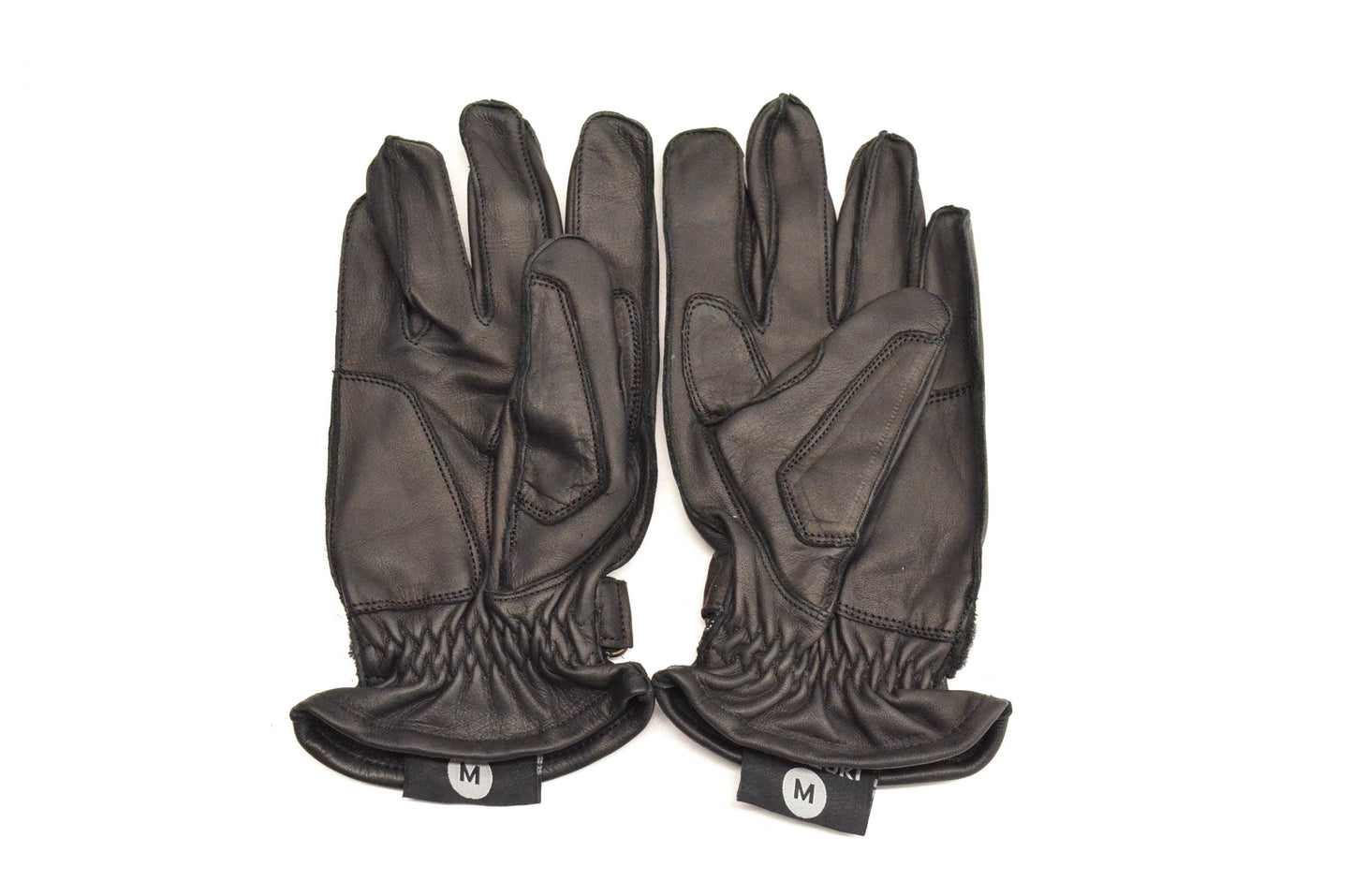 New OEM Suzuki Medium Black Leather Boulevard Gloves NOS