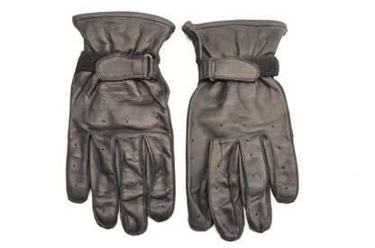 New OEM Suzuki Large Black Leather Boulevard Gloves NOS