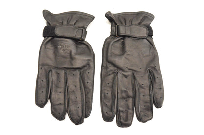 New OEM Suzuki XLarge Black Leather Boulevard Gloves NOS