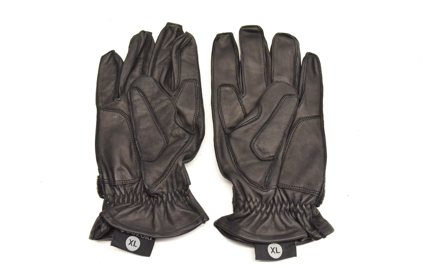 New OEM Suzuki XLarge Black Leather Boulevard Gloves NOS