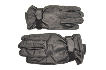 New OEM Suzuki XLarge Black Leather Boulevard Gloves NOS
