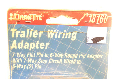 Draw-Tite 18160 Trailer Wireing Adapter NOS