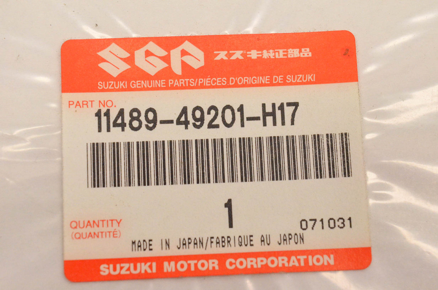 New OEM Suzuki 11489-49201-H17 Gasket NOS