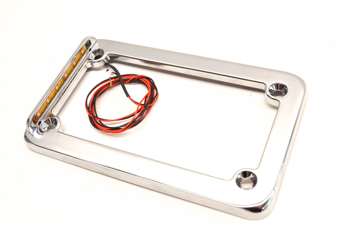 SDC 2001 Standard Classic Single LED Chrome License Plate Frame NOS