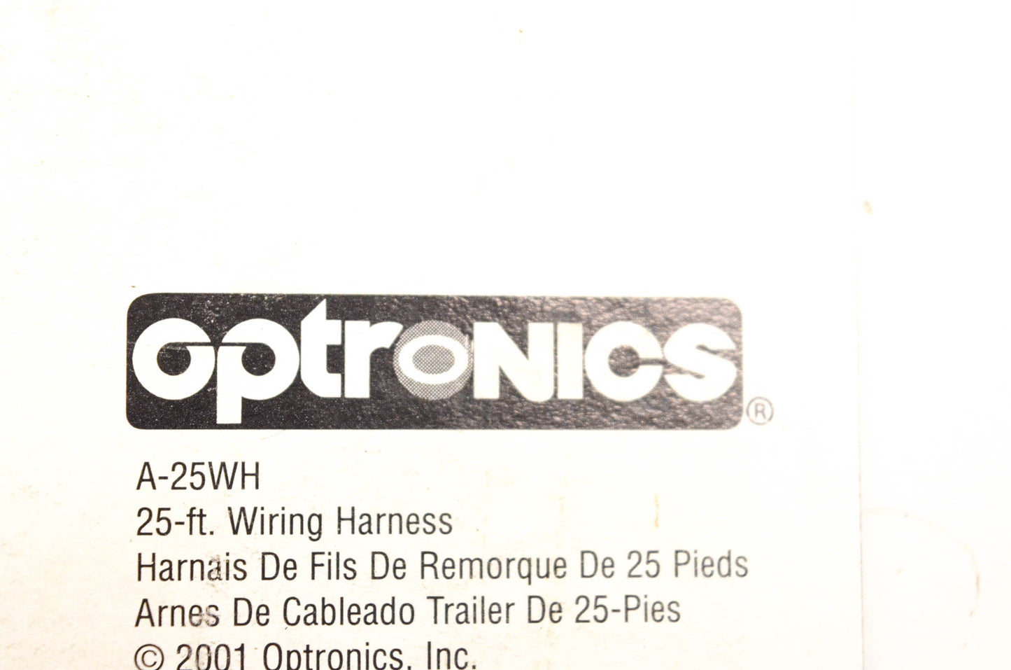 Optronics A-25WH 25" Trailer Wiring Harness NOS