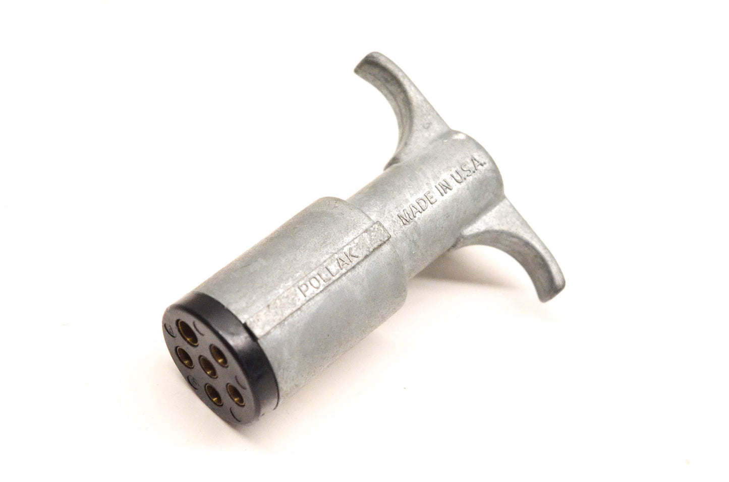 Pollack 11-604 6 Way Round Trailer Wiring Connector Plug NOS