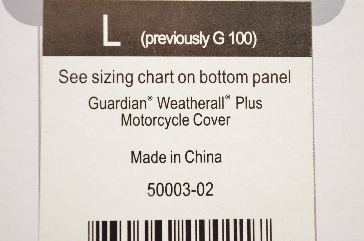 Dowco 50003-02 Large Motorcycle Cover NOS