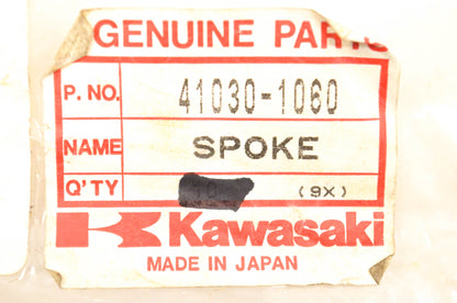 New OEM Kawasaki 41030-1060 Spokes Qty 2 NOS