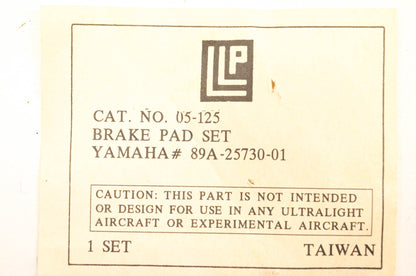 LLP 05-125, 89A-25730-01 Brake Pad NOS