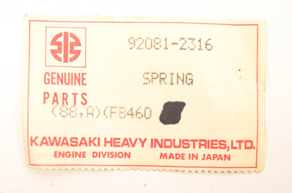 New OEM Kawasaki 92081-2316 Spring NOS