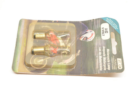Eiko A62-BP-MO, A62-BP A-62 6v Bulbs Qty 2 NOS