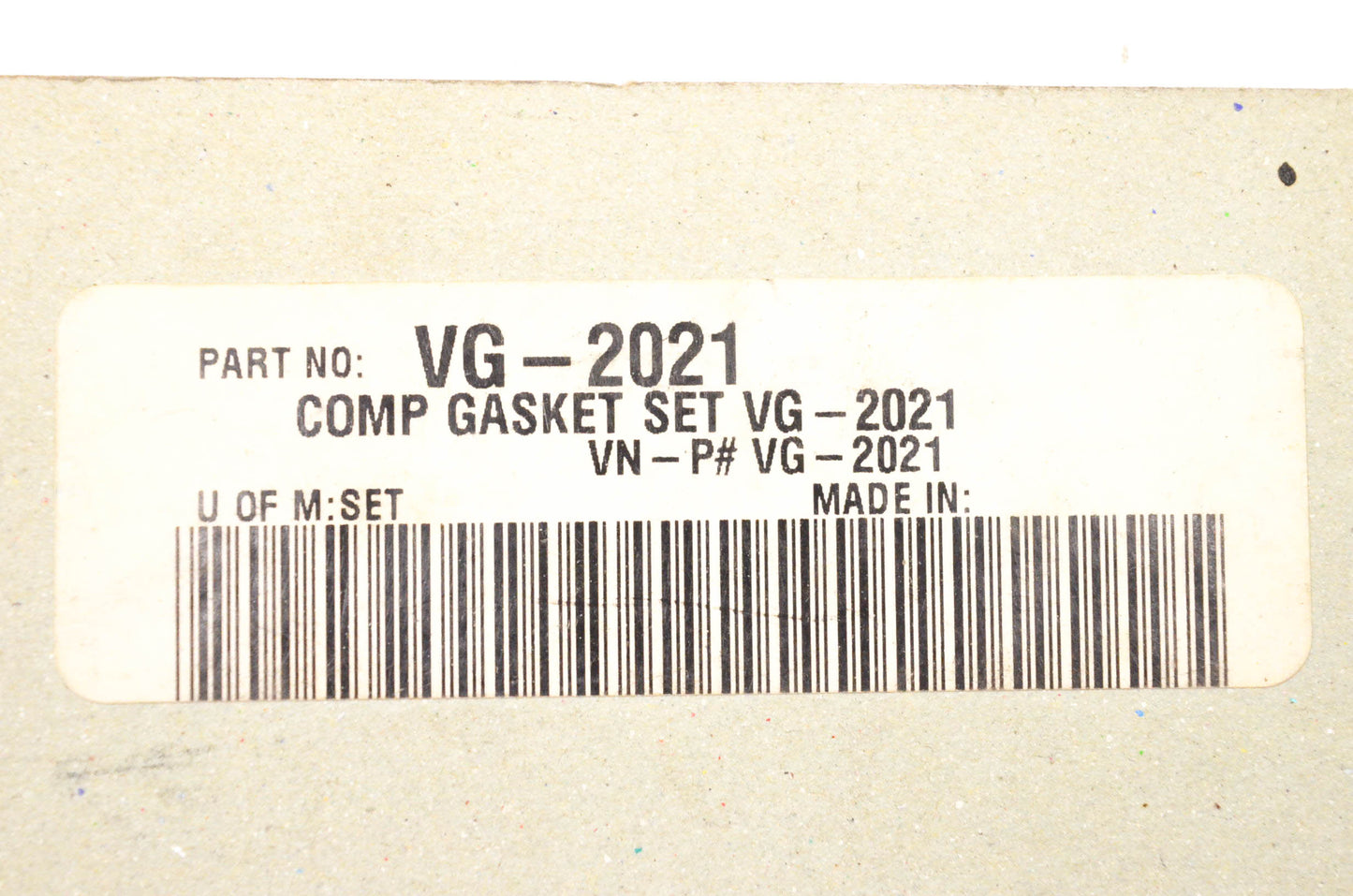 Vesrah VG-2021 Gasket Kit NOS