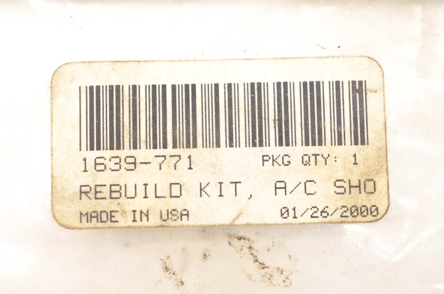New OEM Arctic Cat 1639-771 A/C Shock Rebuild Kit NOS
