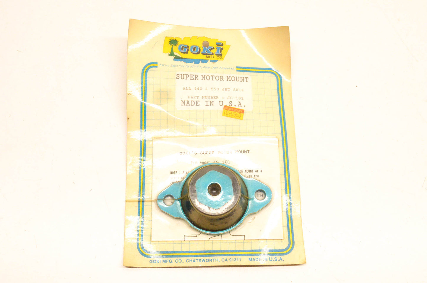 Goki JS-101, 10-9650 Super Motor Mount NOS