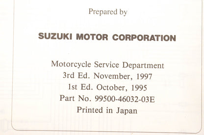 OEM Suzuki 99500-46032-03E DR650SE Service Manual