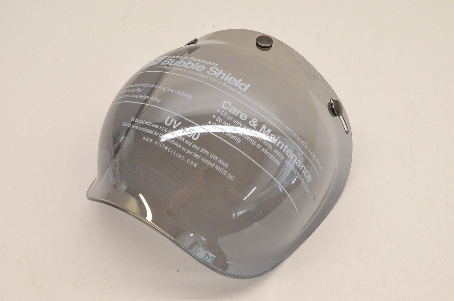 Biltwell 0131-0064 Bubble Shield Mirror/Smoke Tint NOS
