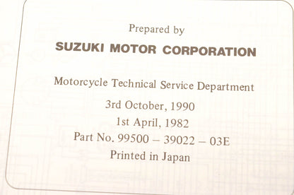 OEM Suzuki 99500-39022-03E GS1100G Service Manual