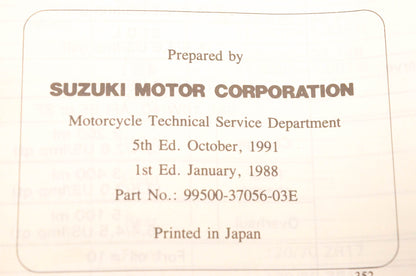 OEM Suzuki 99500-37056-03E GSXR7500 Service Manual