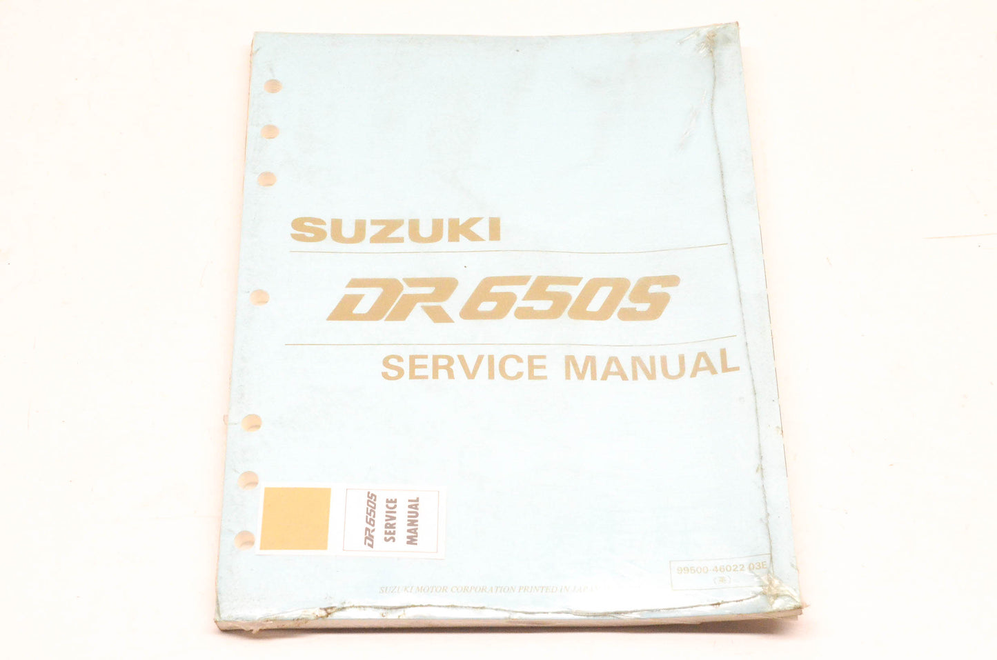 New OEM Suzuki 99500-46022-03E DR650S Service Manual NOS