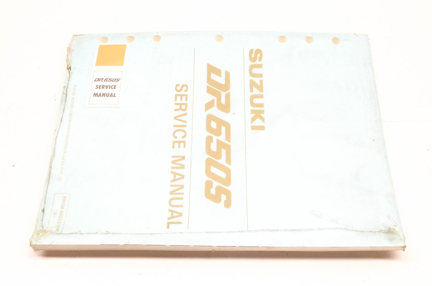 New OEM Suzuki 99500-46022-03E DR650S Service Manual NOS