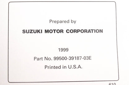 OEM Suzuki 99500-39187-03E GSX1300R Service Manual