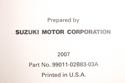 OEM Suzuki 99011-02B83-03A RM85/L Owner's Service Manual