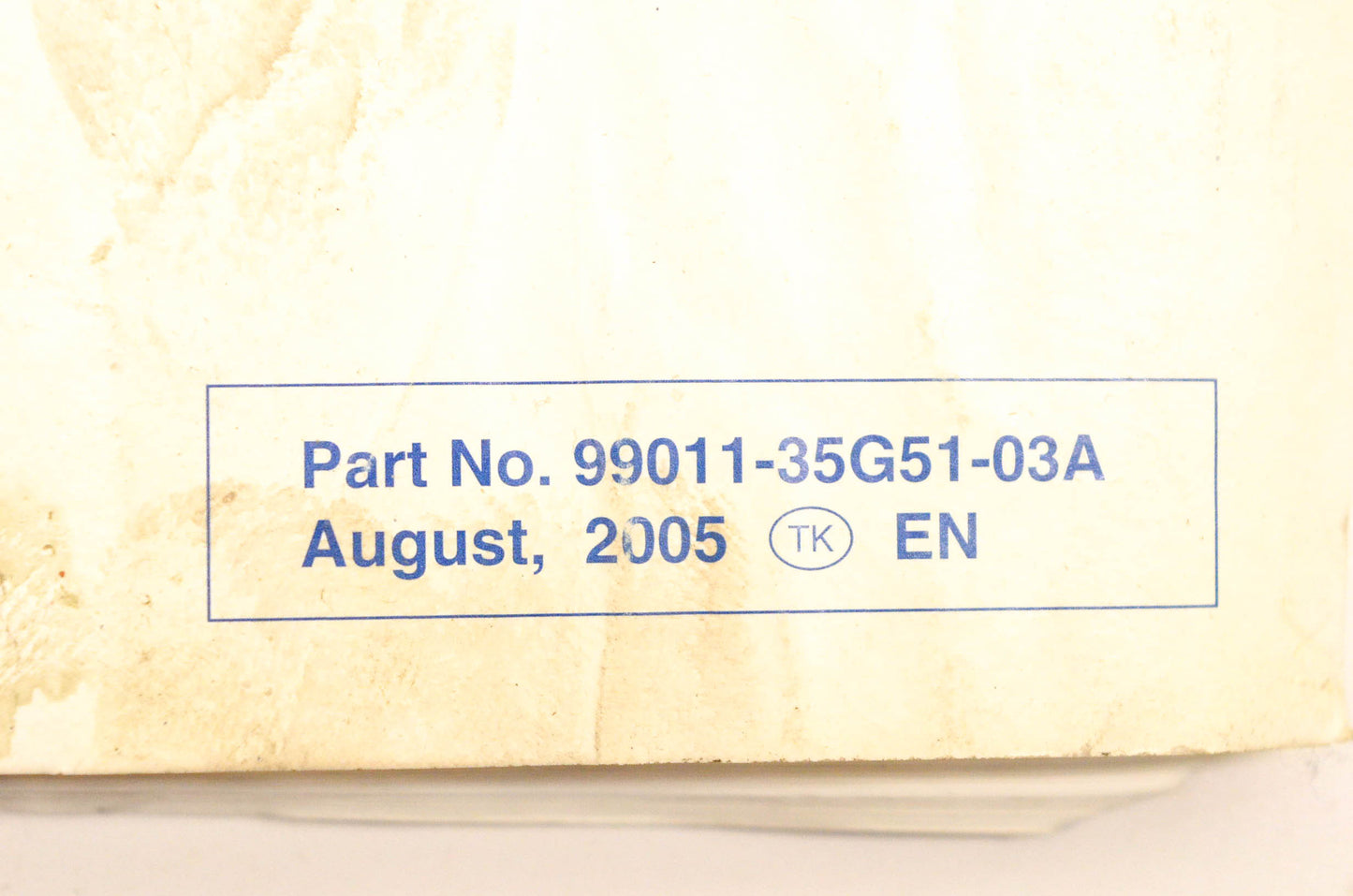 OEM Suzuki 99011-35G51-03A RM-Z450 Owner's Service Manual