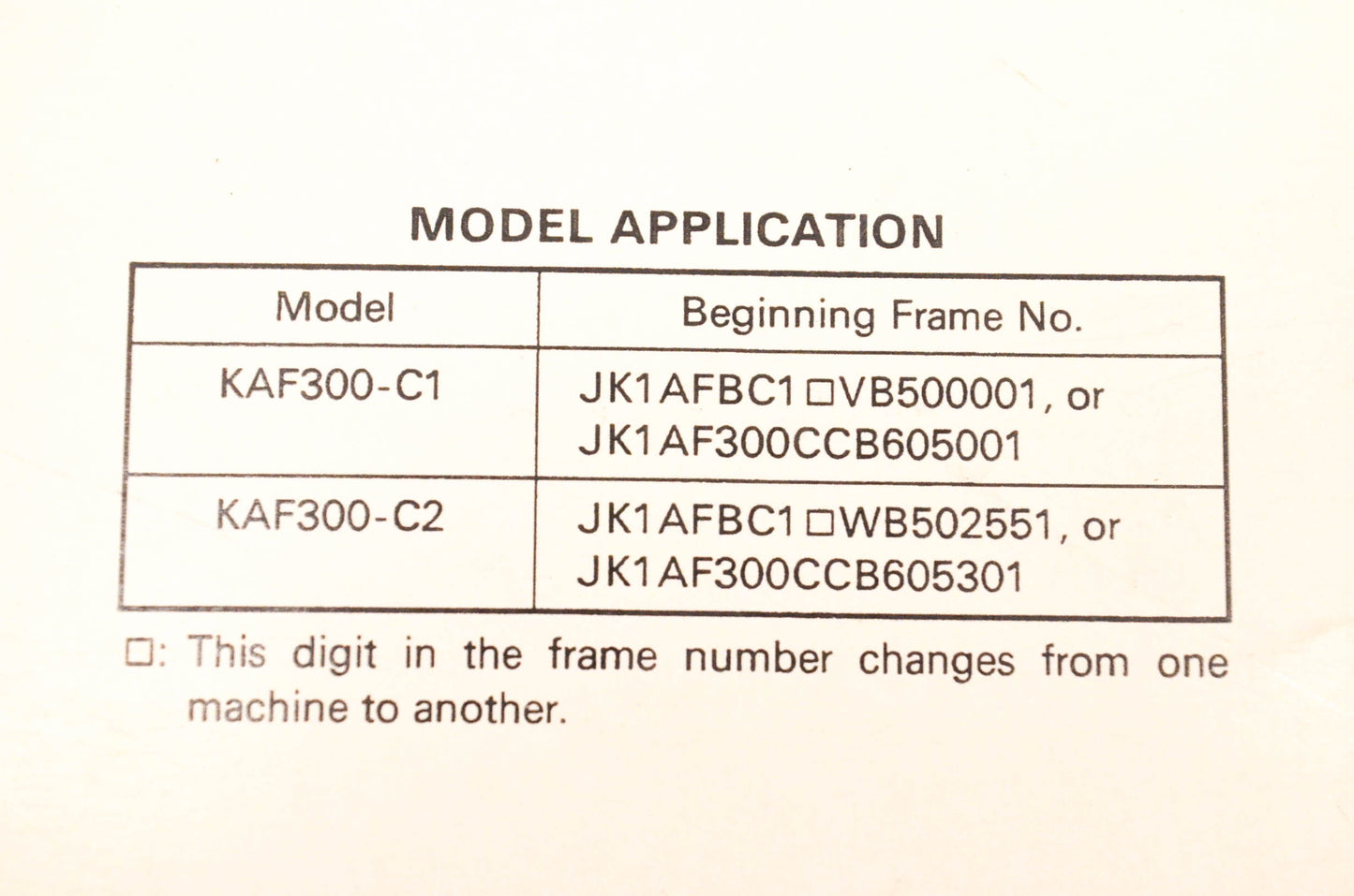 OEM Kawasaki 99924-1202-52 Mule 550 Utility Vehicle Service Manual Supplement