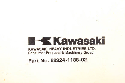 OEM Kawasaki 99924-1188-02 900ZXi/750ZXi Jet Ski Service Manual