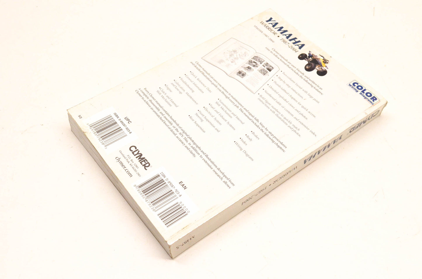 Clymer M487-5 Yamaha Warrior 1987-04 Manual