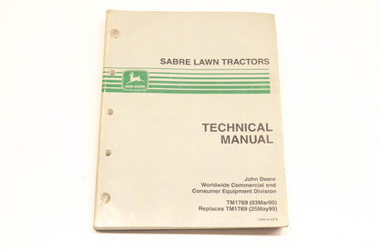 OEM John Deere TM1769 Sabre Lawn Tractor Technical Manual