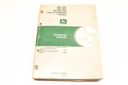 OEM John Deere TM1426 Lawn And Garden Tractor Technical Manual