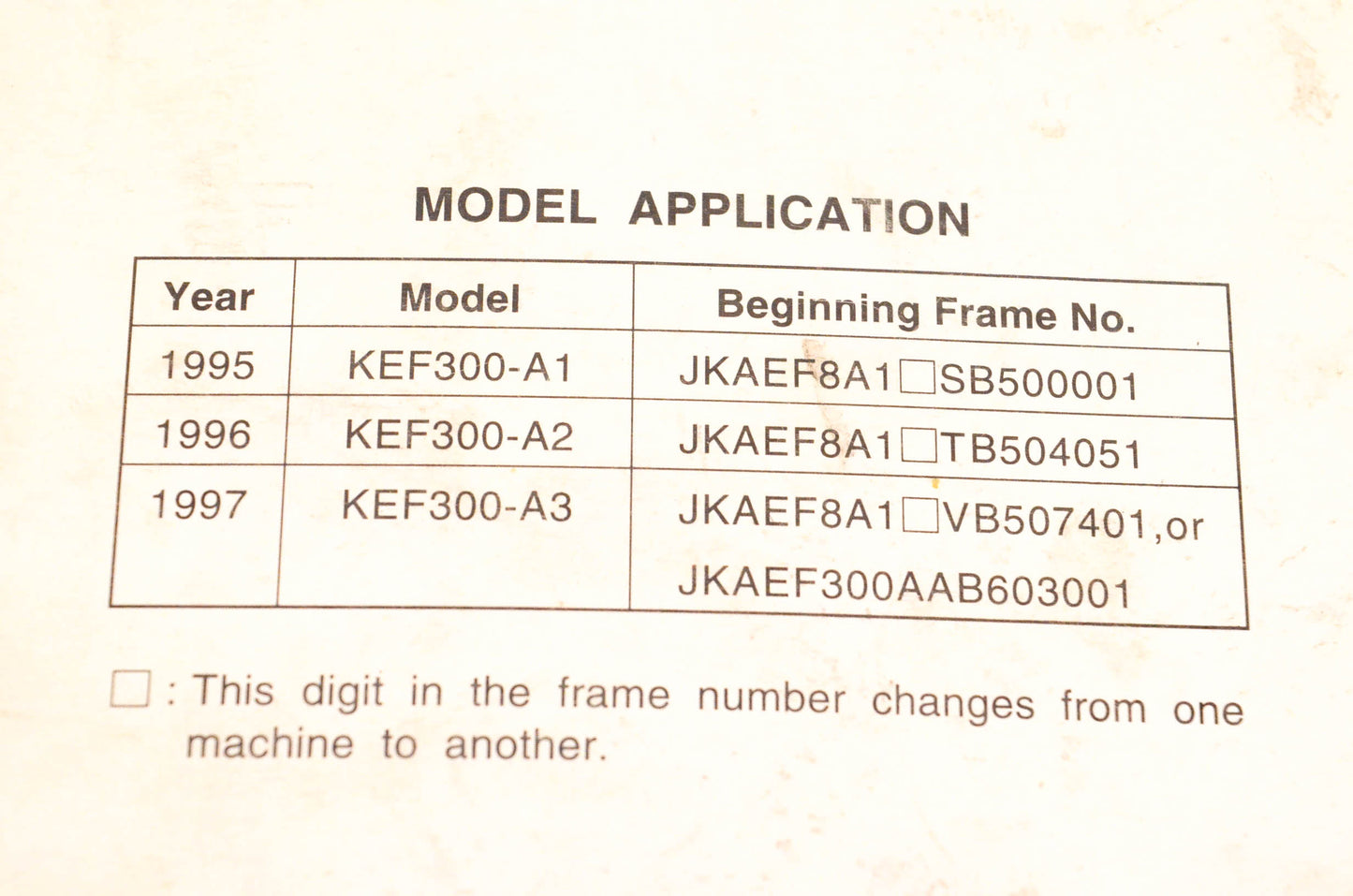OEM Kawasaki 99924-1187-02 Lakota 300 ATV Service Manual