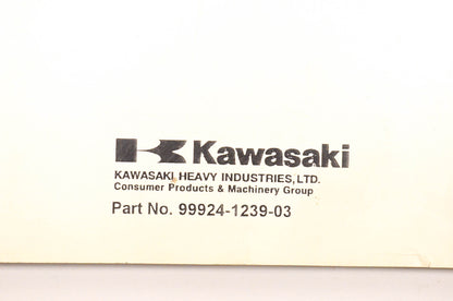 OEM Kawasaki 99924-1239-03 Praire300 4x4 ATV Service Manual