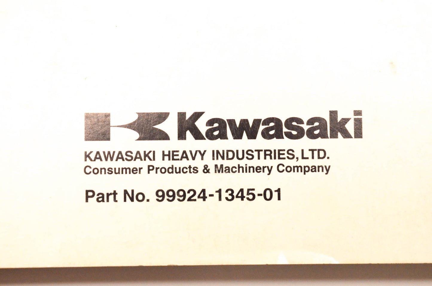 OEM Kawasaki 99924-1345-01 Ninja ZX-6R Service Manual