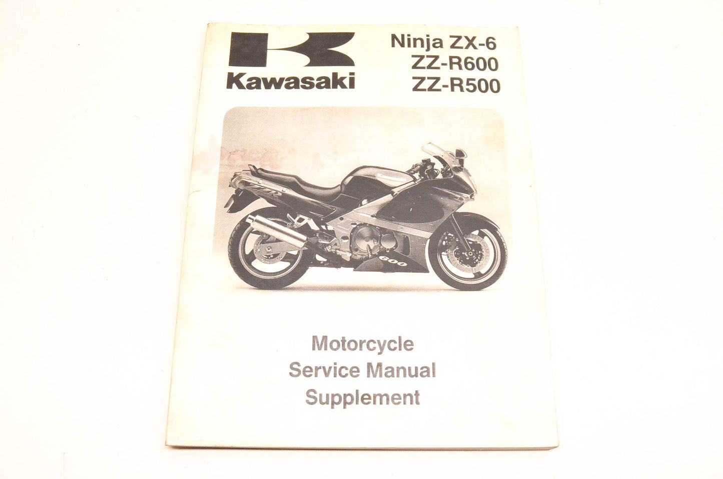 OEM Kawasaki 99924-1161-55 Ninja ZX-6 ZZ-R600/R500 Service Manual Supplement