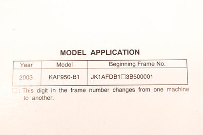 OEM Kawasaki 99924-1306-01 Mule 3010 Diesel UTV Service Manual