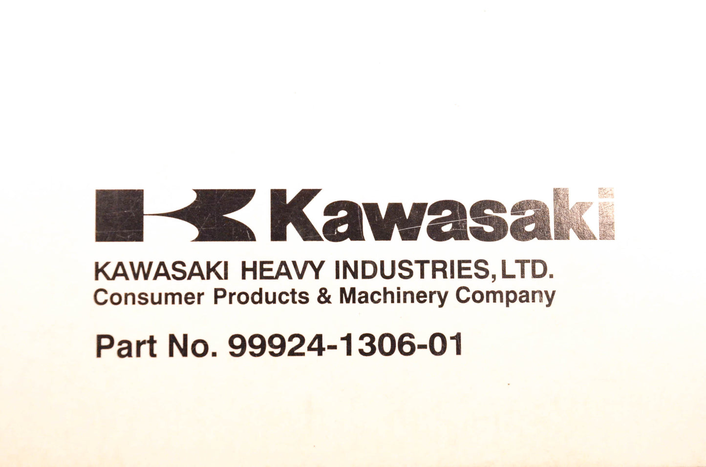 OEM Kawasaki 99924-1306-01 Mule 3010 Diesel UTV Service Manual