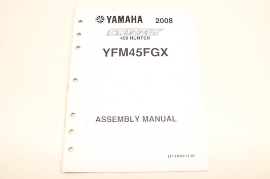 OEM Yamaha LIT-11666-21-46 2008 Grizzly 450 Hunter YFM45FGX Assembly Manual