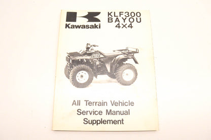 OEM Kawasaki 99924-1117-57 KLF300 Bayou 4x4 ATV Service Manual Supplement