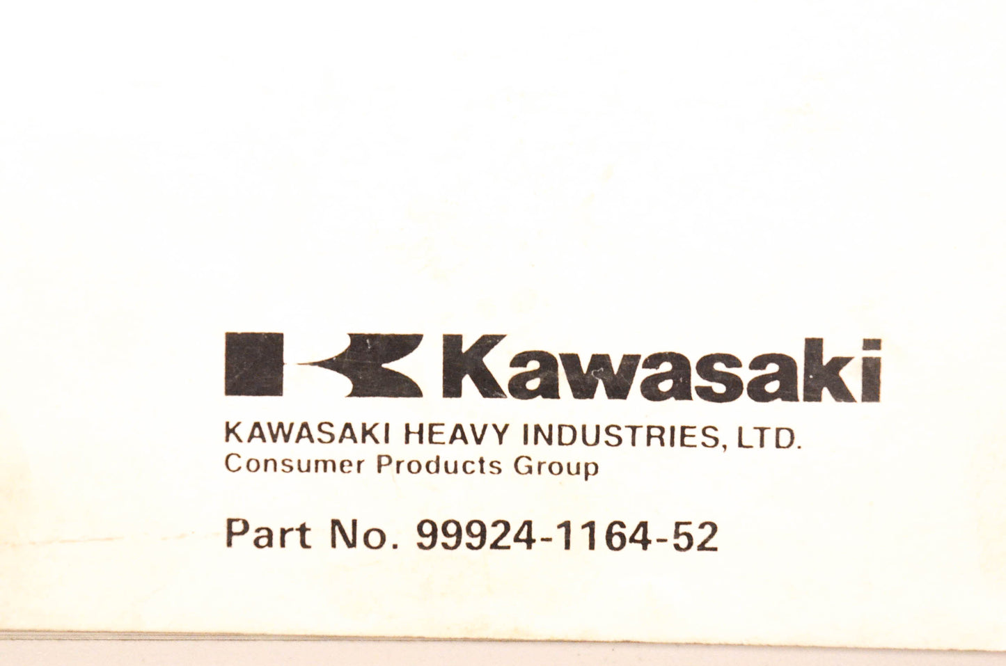 OEM Kawasaki 99924-1164-52 ST STS Jet Ski Service Manual Supplement