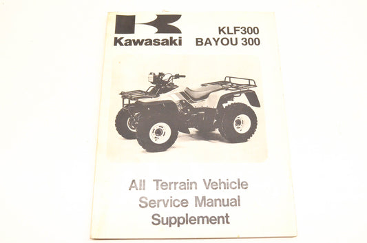 OEM Kawasaki 99924-1100-54 KLF300 Bayou 300 ATV Service Manual Supplement