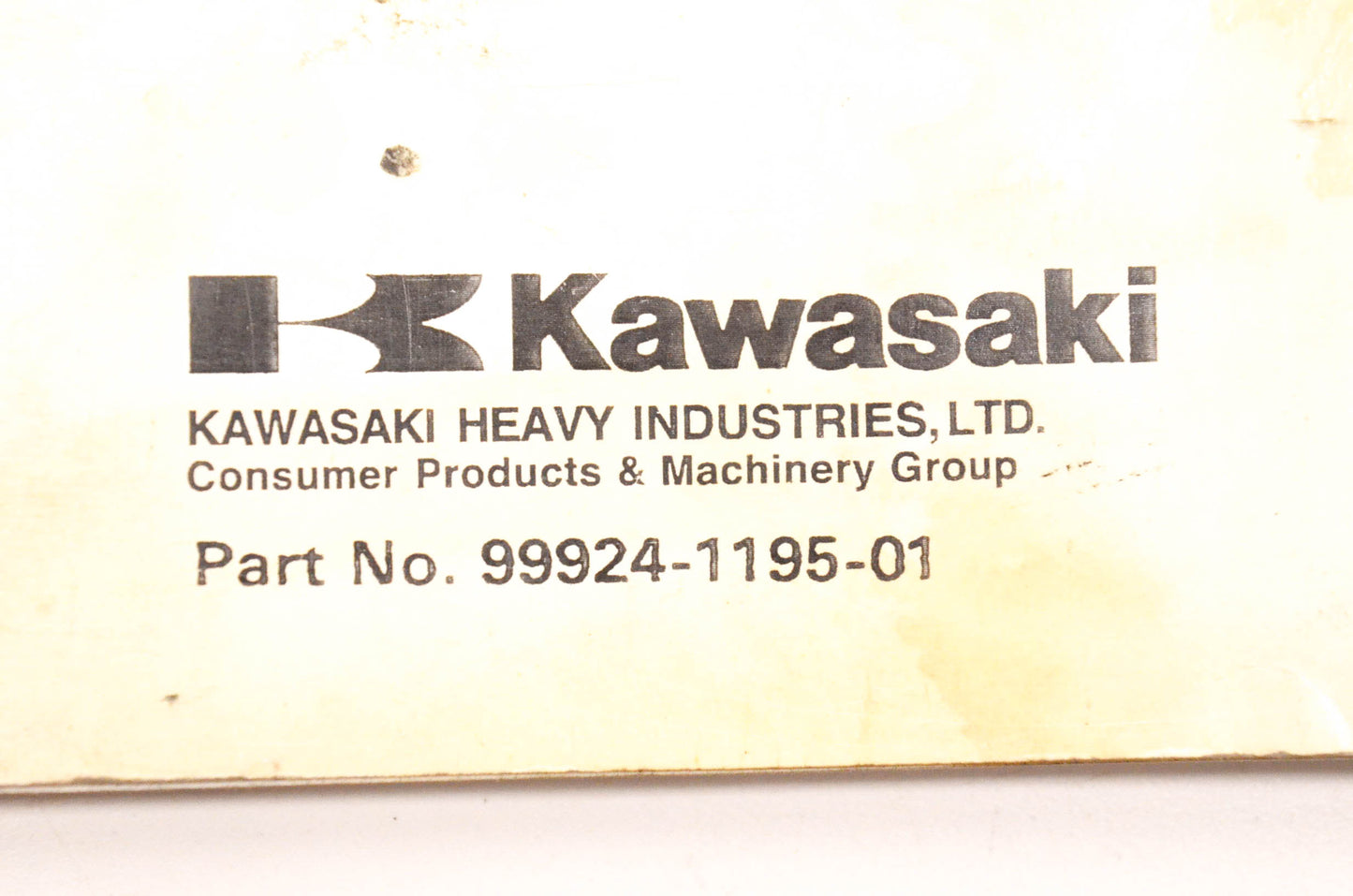 OEM Kawasaki 99924-1195-01 1100ZXi Jet Ski Service Manual