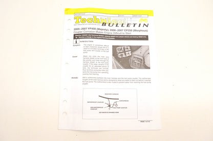 New OEM Yamaha M2007-012A Technical Bulletin 2005-07 YP400 2006-07 CP250 NOS