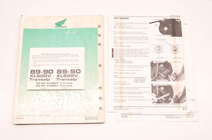 OEM Honda 61MM900 XL600V 1989 Service Manual