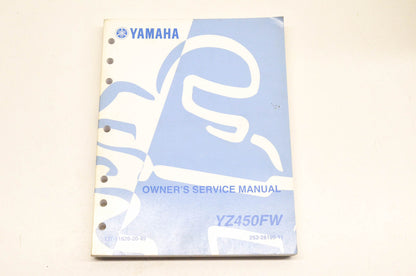 OEM Yamaha LIT-11626-20-49 YZ450FW Owner's Service Manual